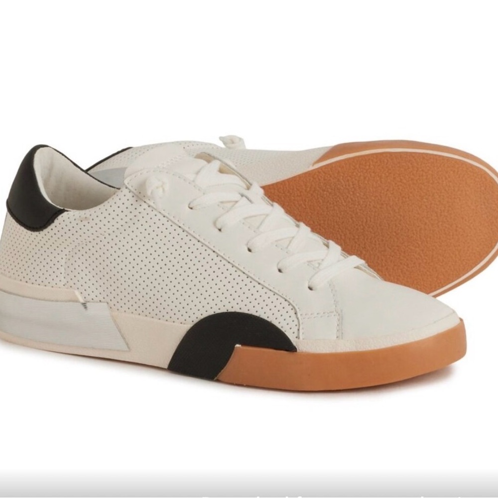 Dolce Vita White and Black Sneakers